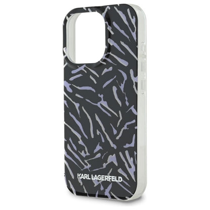 Custodia per Apple iPhone 16 Pro Max, Karl Lagerfeld, Zebra with Cord Strap, Viola