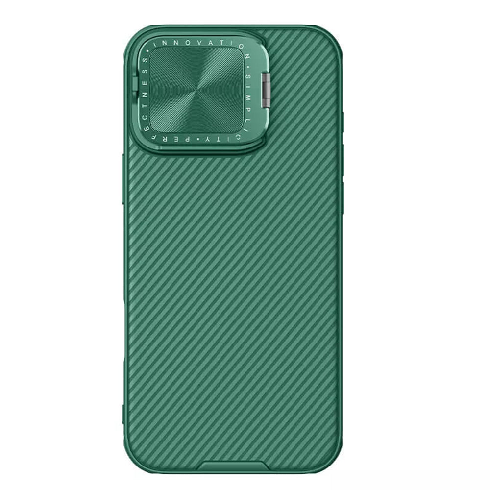 Custodia per Apple iPhone 16 Pro Max, Nillkin, CamShield Prop, Verde