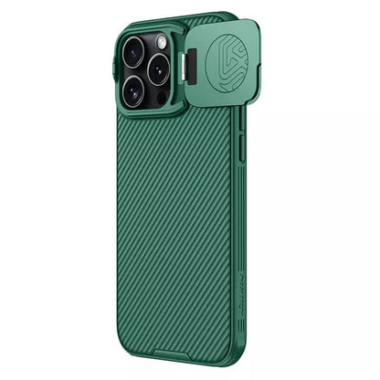 Custodia per Apple iPhone 16 Pro Max, Nillkin, CamShield Prop, Verde