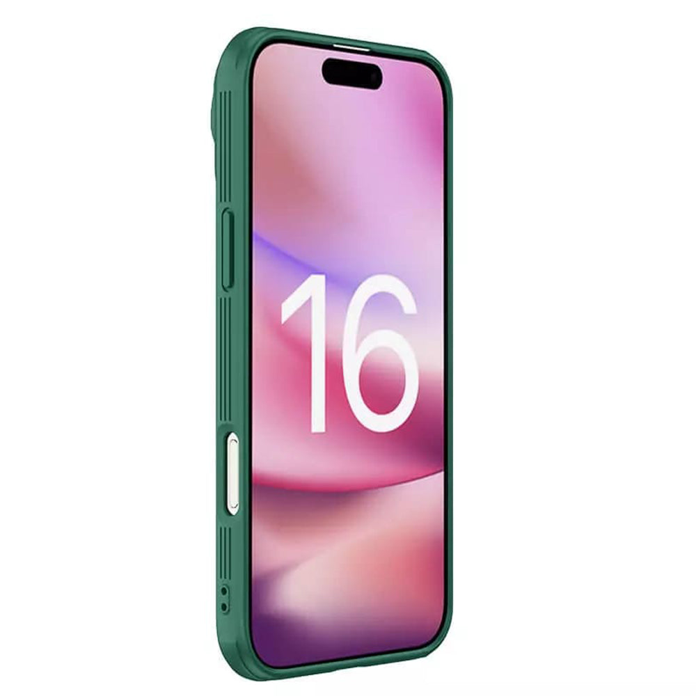 Custodia per Apple iPhone 16 Pro Max, Nillkin, CamShield Prop, Verde