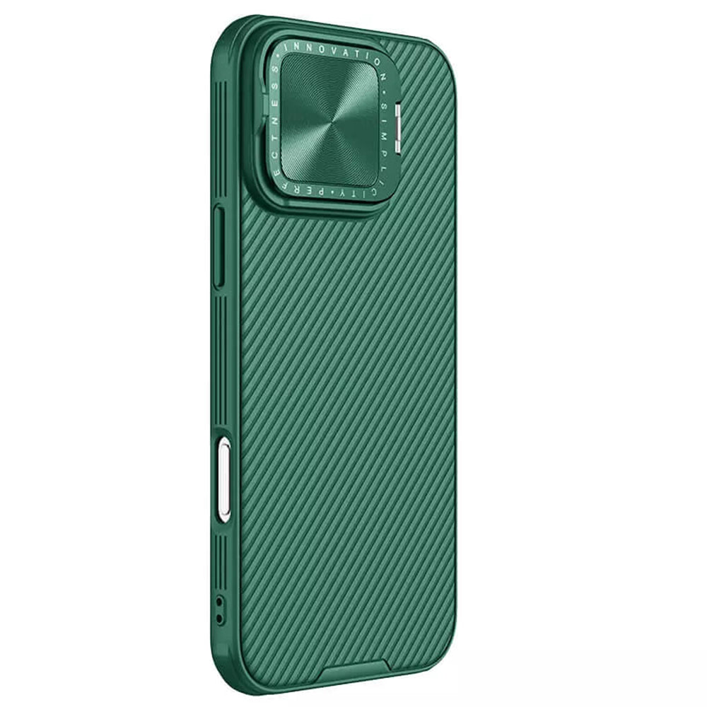 Custodia per Apple iPhone 16 Pro Max, Nillkin, CamShield Prop, Verde