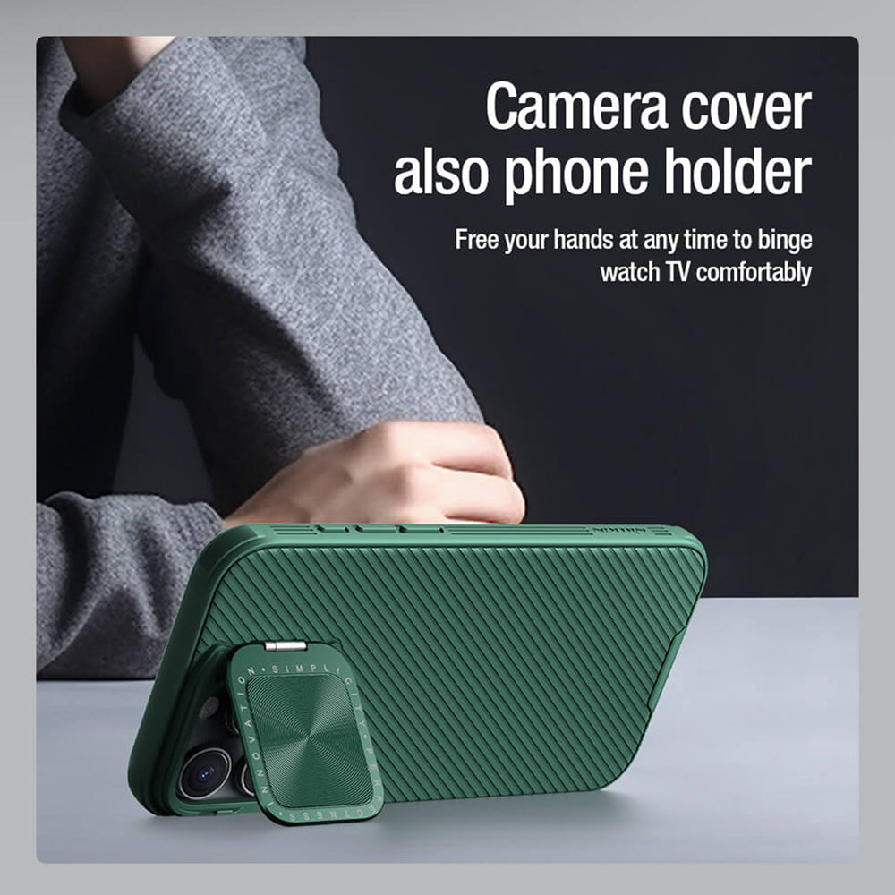 Custodia per Apple iPhone 16 Pro Max, Nillkin, CamShield Prop, Verde
