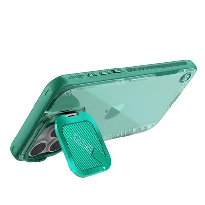 Custodia per Apple iPhone 16 Pro Max, Nillkin, Iceblade Prop (senza ritaglio per fotocamera), Verde