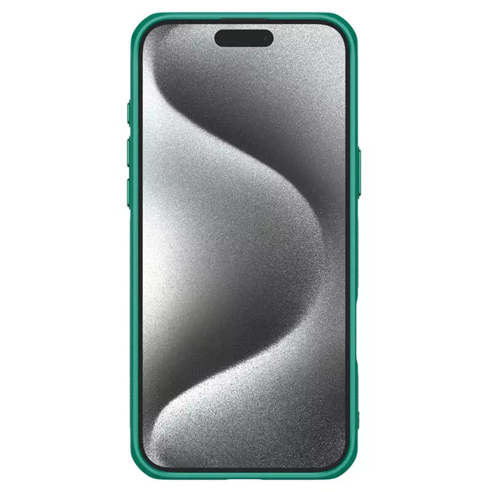 Custodia per Apple iPhone 16 Pro Max, Nillkin, Iceblade Prop (senza ritaglio per fotocamera), Verde