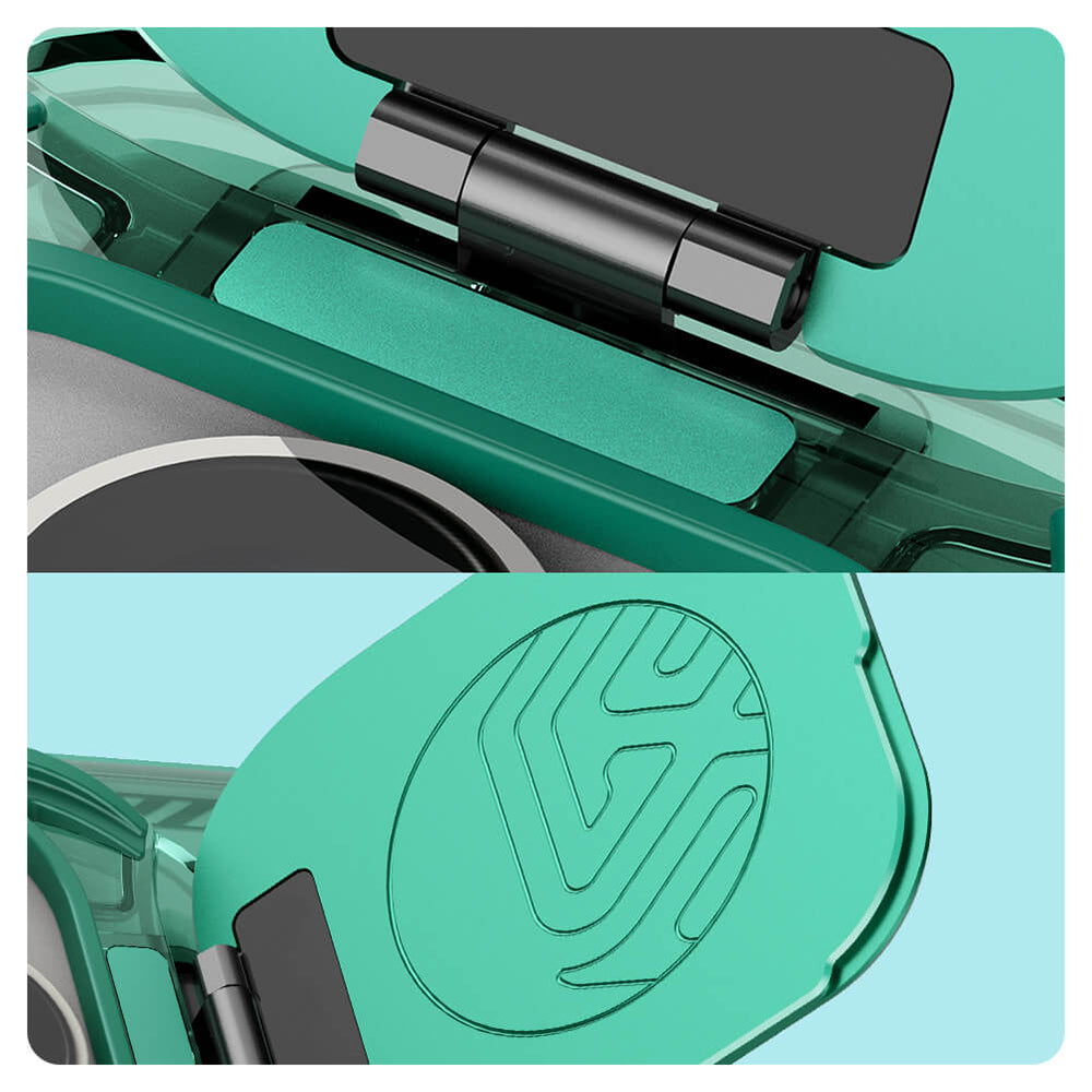 Custodia per Apple iPhone 16 Pro Max, Nillkin, Iceblade Prop (senza ritaglio per fotocamera), Verde