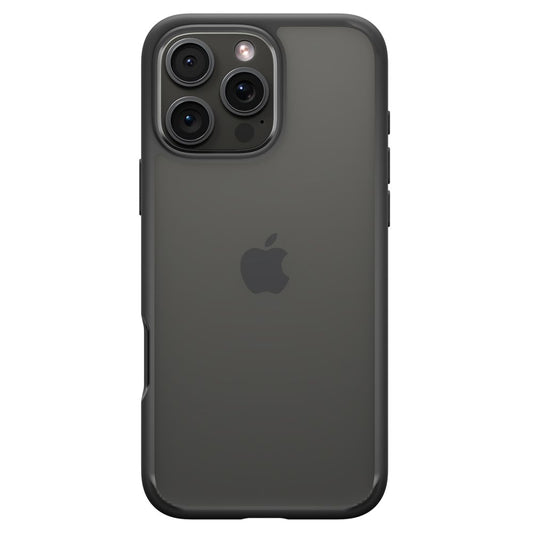 Custodia per Apple iPhone 16 Pro Max, Spigen, Ultra Hybrid, Nero Opaco ACS07996
