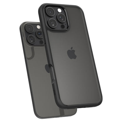 Custodia per Apple iPhone 16 Pro Max, Spigen, Ultra Hybrid, Nero Opaco ACS07996