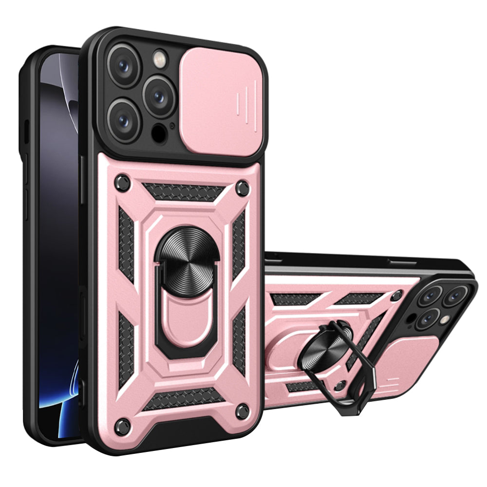 Custodia per Apple iPhone 16 Pro Max, Techsuit, CamShield, Rosa