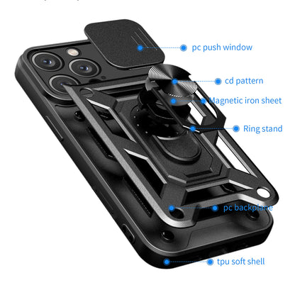 Custodia per Apple iPhone 16 Pro Max, Techsuit, CamShield, Rosa