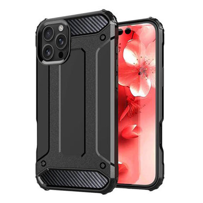 Custodia per Apple iPhone 16 Pro Max, Techsuit, Hybrid Armor, Nera