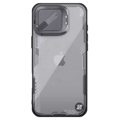 Custodia per Apple iPhone 16 Pro, Nillkin, Iceblade Prop (senza ritaglio per fotocamera), Nera