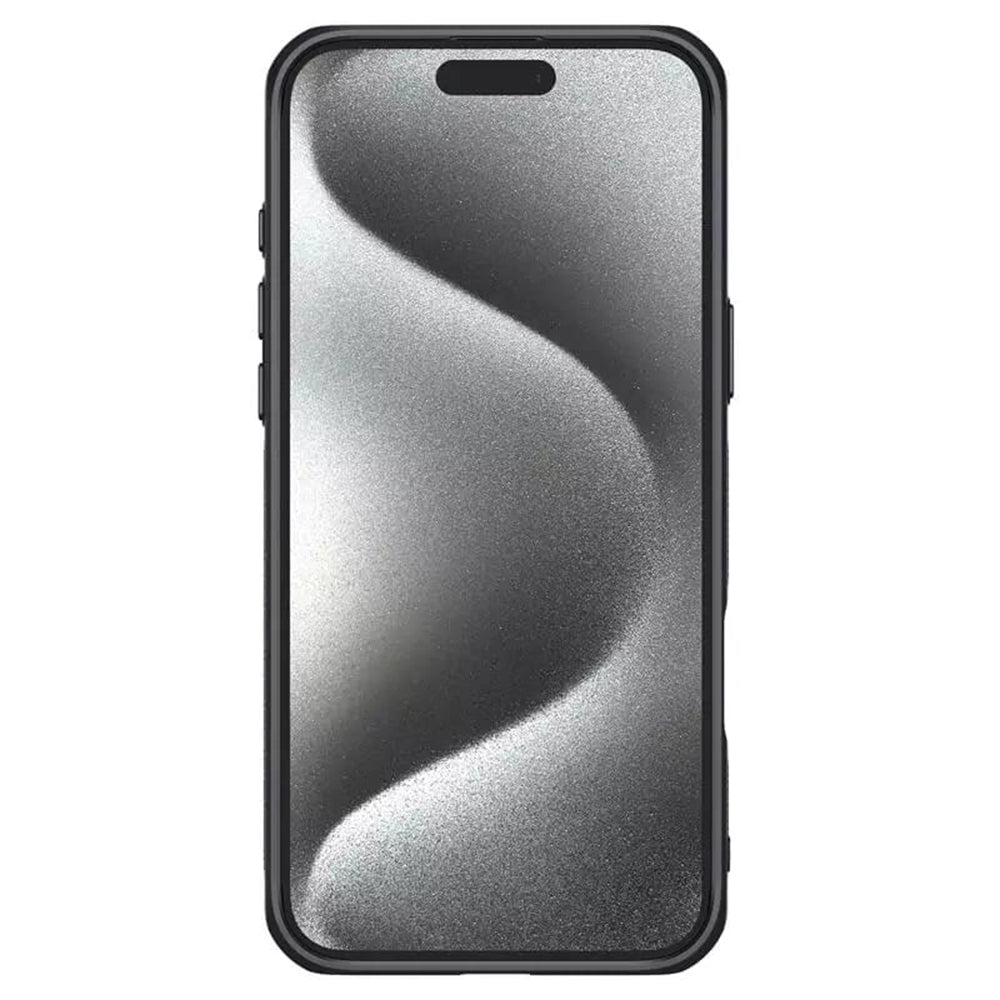 Custodia per Apple iPhone 16 Pro, Nillkin, Iceblade Prop (senza ritaglio per fotocamera), Nera