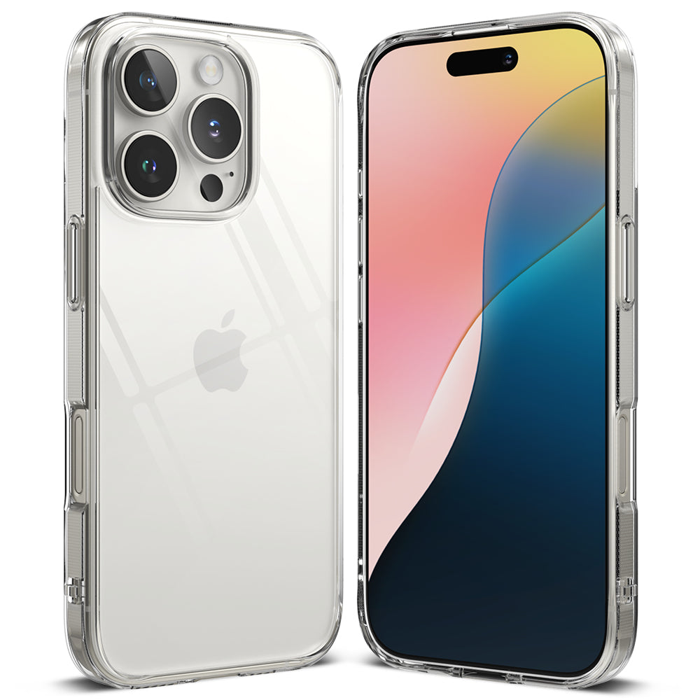 Custodia per Apple iPhone 16 Pro, Ringke, Fusion, Trasparente