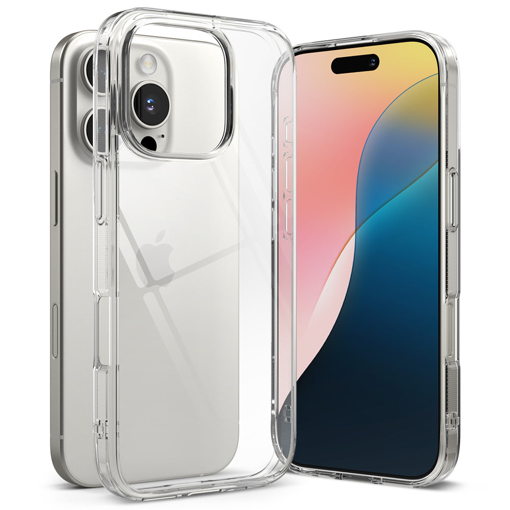 Custodia per Apple iPhone 16 Pro, Ringke, Fusion, Trasparente