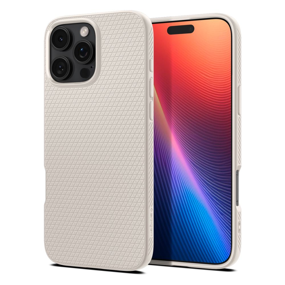 Custodia per Apple iPhone 16 Pro, Spigen, Liquid Air, Beige ACS08120