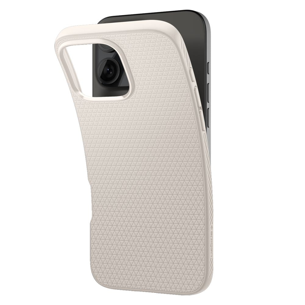 Custodia per Apple iPhone 16 Pro, Spigen, Liquid Air, Beige ACS08120