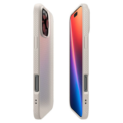 Custodia per Apple iPhone 16 Pro, Spigen, Liquid Air, Beige ACS08120