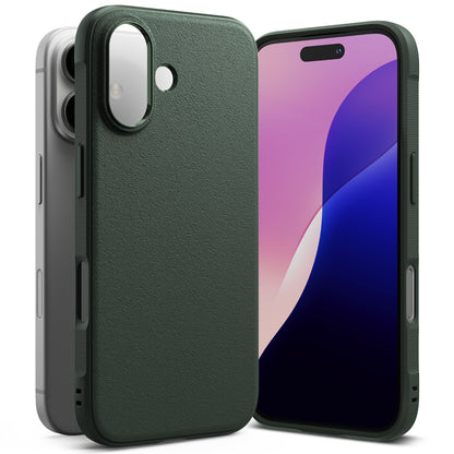 Custodia per Apple iPhone 16, Ringke, Onyx, Verde Scuro