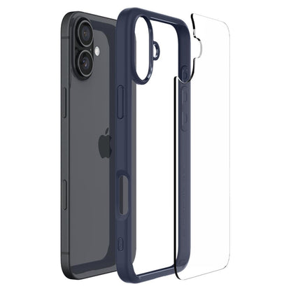 Custodia per Apple iPhone 16, Spigen, Ultra Hybrid, Blu Navy