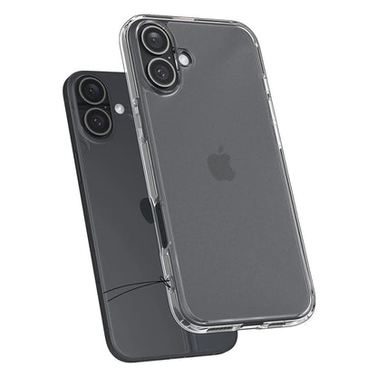 Custodia per Apple iPhone 16, Spigen, Ultra Hybrid, Trasparente Satinata