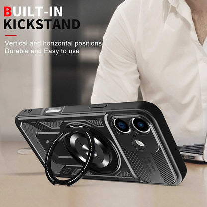 Custodia per Apple iPhone 16, Techsuit, RuggedCam, Blu