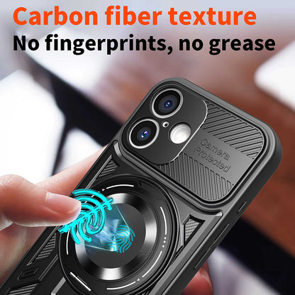 Custodia per Apple iPhone 16, Techsuit, RuggedCam, Nera
