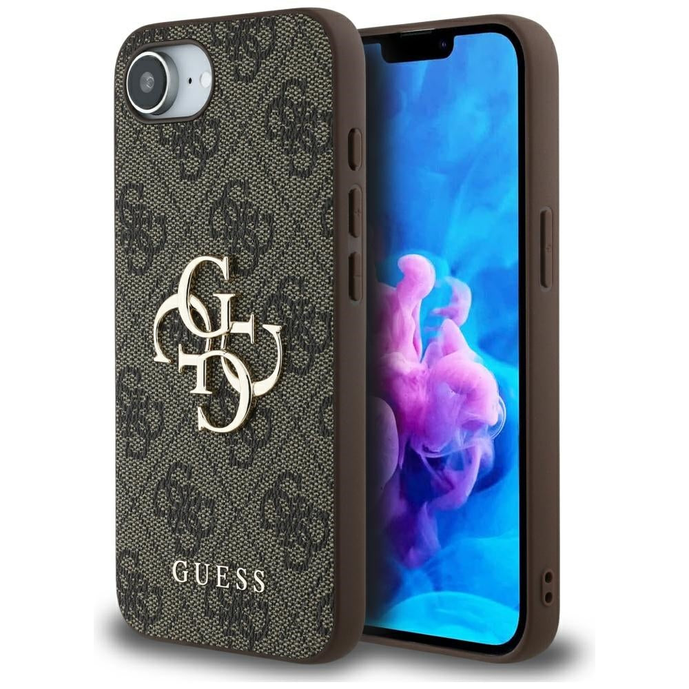 Custodia per Apple iPhone 16e, Guess, 4G Big Logo, Nera