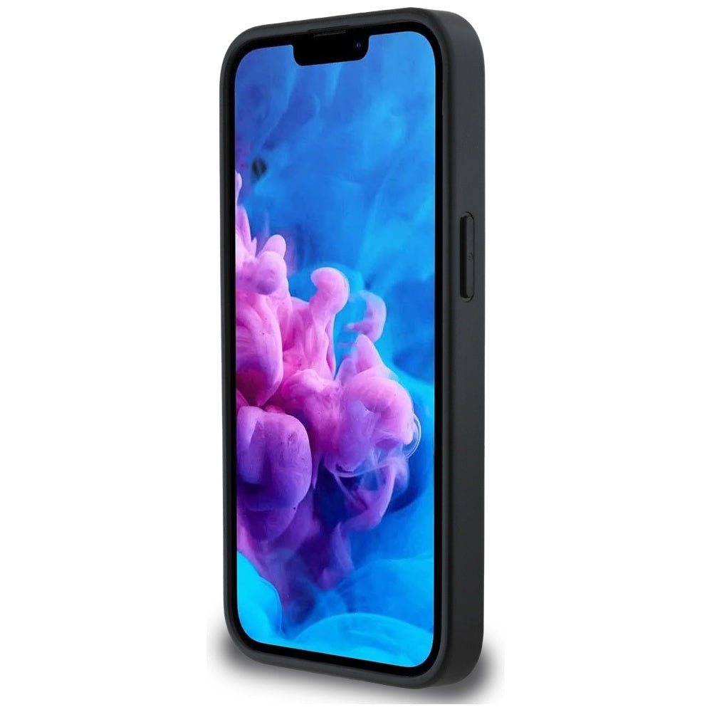 Custodia per Apple iPhone 16e, Karl Lagerfeld, Monogramma Testa di Choupette, Nera