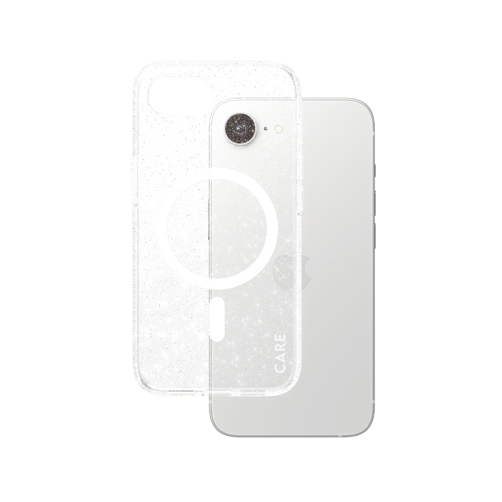 Case for Apple iPhone 16e, PanzerGlass, Urban Combat Star Lit Care, White Transparent
