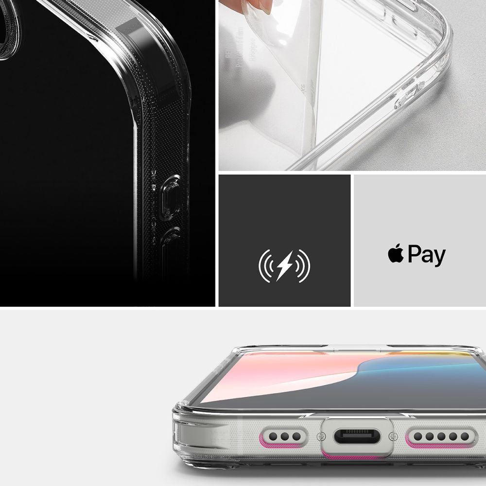 Custodia per Apple iPhone 17e / 16e, Ringke, Fusion, Trasparente