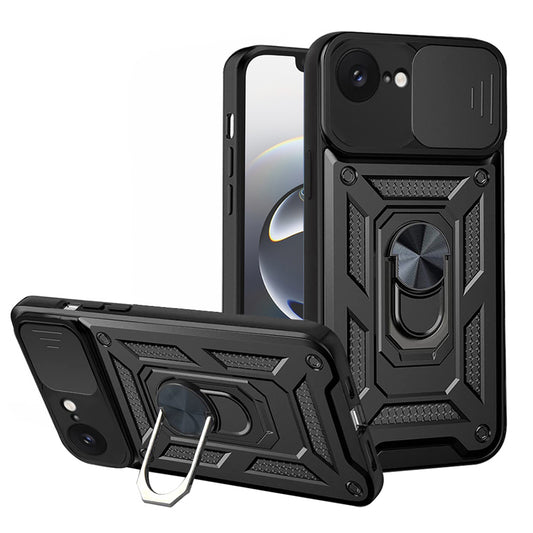 Custodia per Apple iPhone 17e / 16e, Techsuit, CamShield, Nera