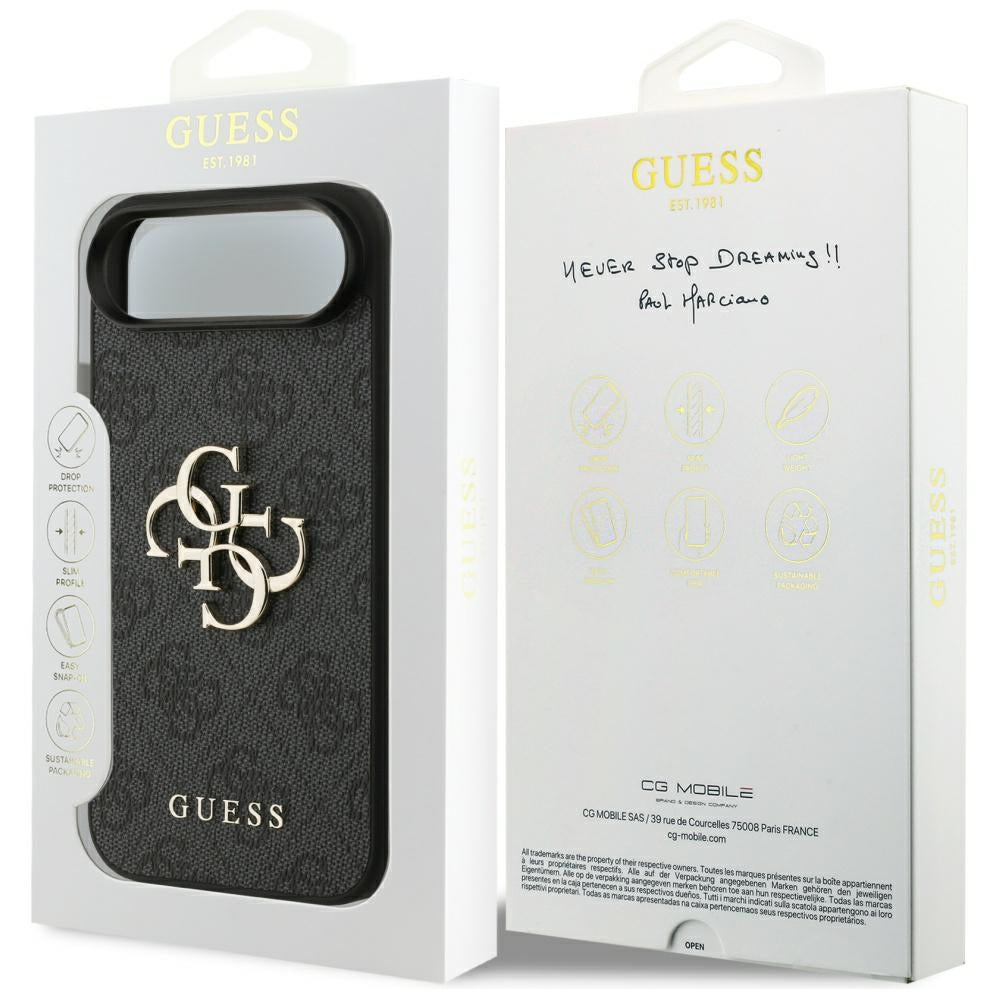 Custodia per Apple iPhone 17 Air, Guess, 4G Big Logo, Nera
