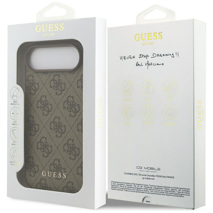 Custodia per Apple iPhone 17 Air, Guess, 4G Classic, Marrone