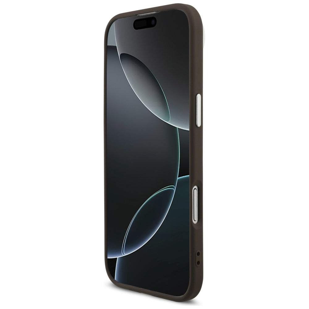 Custodia per Apple iPhone 17 Air, Guess, Big 4G Logo Classic, Marrone Argentato
