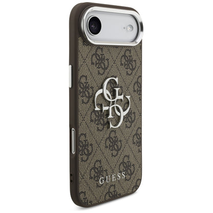 Custodia per Apple iPhone 17 Air, Guess, Big 4G Logo Classic, Marrone Argentato
