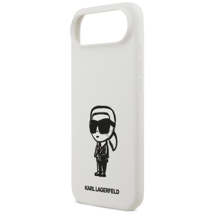 Custodia per Apple iPhone 17 Air, Karl Lagerfeld, Sketch and Logo Karl, Bianca