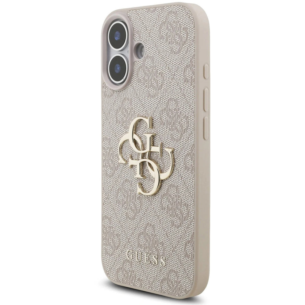 Custodia per Apple iPhone 17, Guess, 4G Classic Logo con Cinturino, Rosa