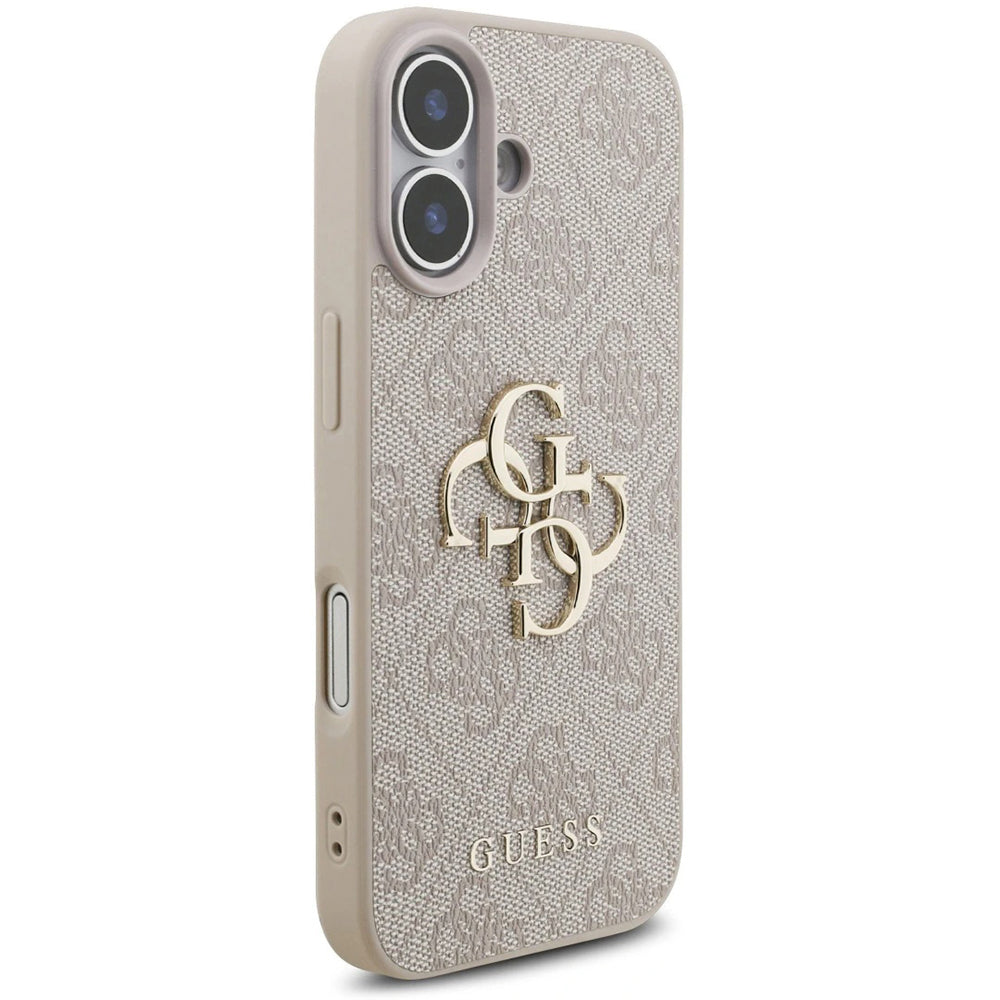 Custodia per Apple iPhone 17, Guess, 4G Classic Logo con Cinturino, Rosa
