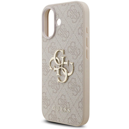 Custodia per Apple iPhone 17, Guess, 4G Classic Logo con Cinturino, Rosa