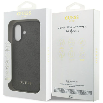 Custodia per Apple iPhone 17, Guess, 4G Classic, Nera