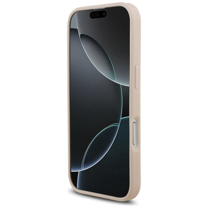 Custodia per Apple iPhone 17, Guess, 4G Grained Big and Classic Logo, Rosa