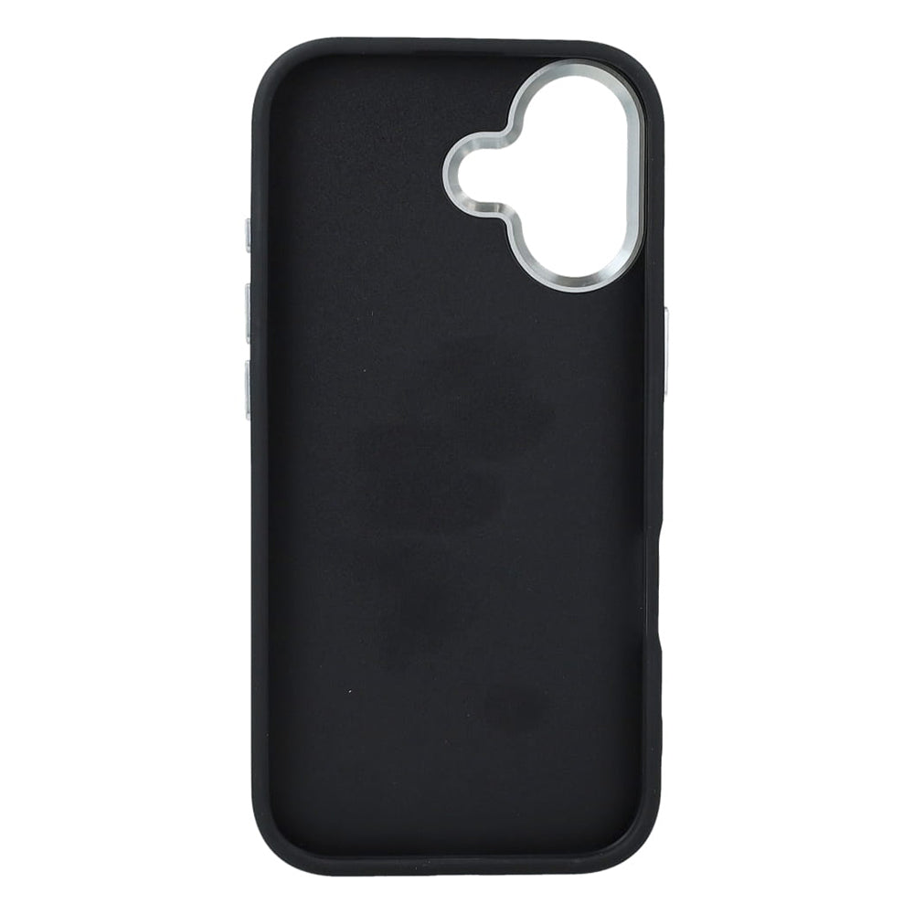 Custodia per Apple iPhone 17, Guess, Big 4G Logo Classic, Nera Argentata
