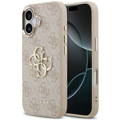 Custodia per Apple iPhone 17, Guess, Big 4G Logo Classic, Rosa Dorato
