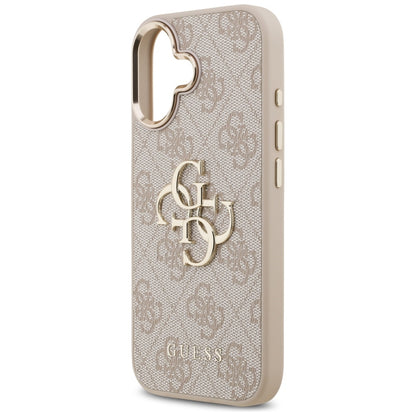 Custodia per Apple iPhone 17, Guess, Big 4G Logo Classic, Rosa Dorato