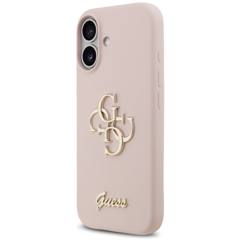 Custodia per Apple iPhone 17, Guess, Big 4G Script, Rosa Chiaro