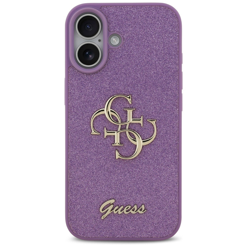Custodia per Apple iPhone 17, Guess, Fixed Glitter Big 4G, Viola