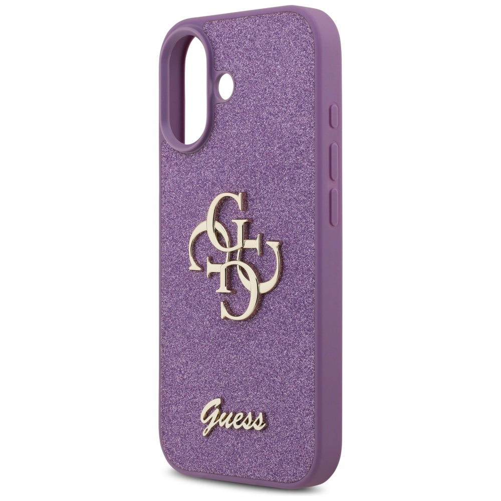 Custodia per Apple iPhone 17, Guess, Fixed Glitter Big 4G, Viola