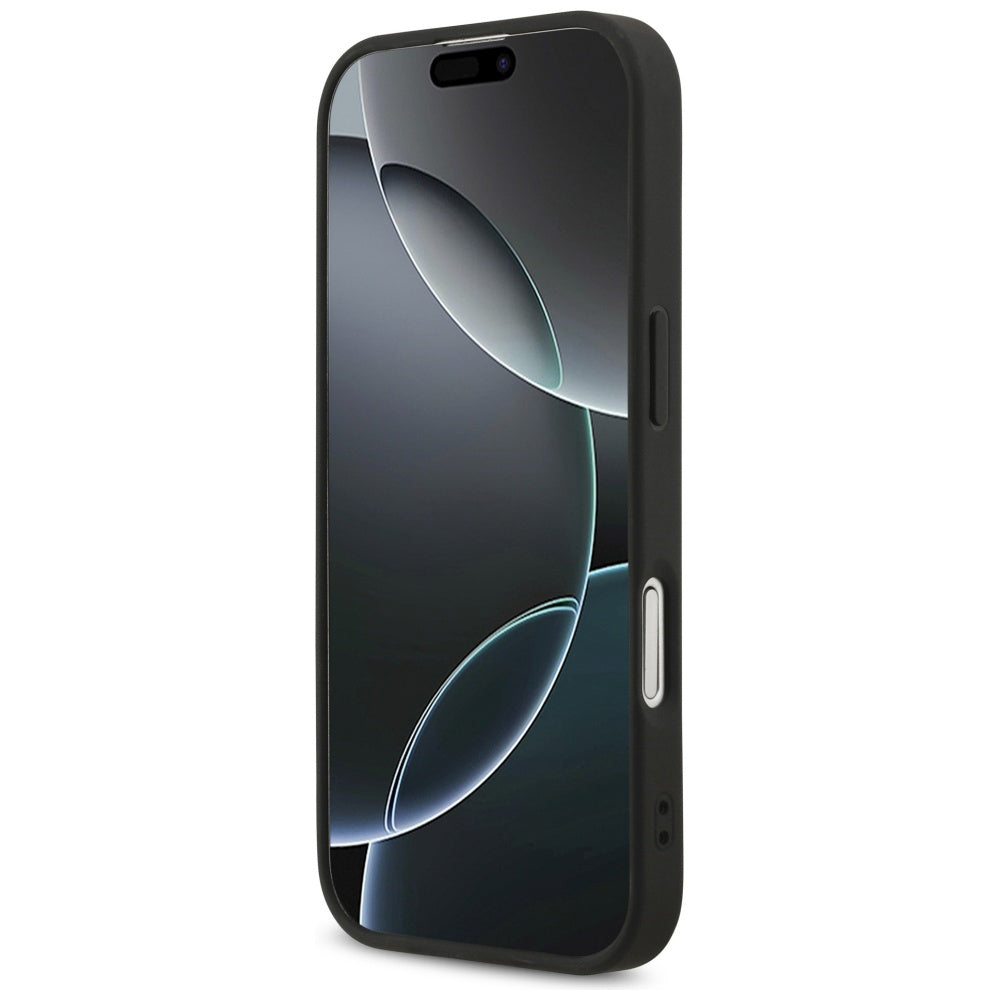 Custodia per Apple iPhone 17, Guess, Fixed Glitter Big 4G, Nera
