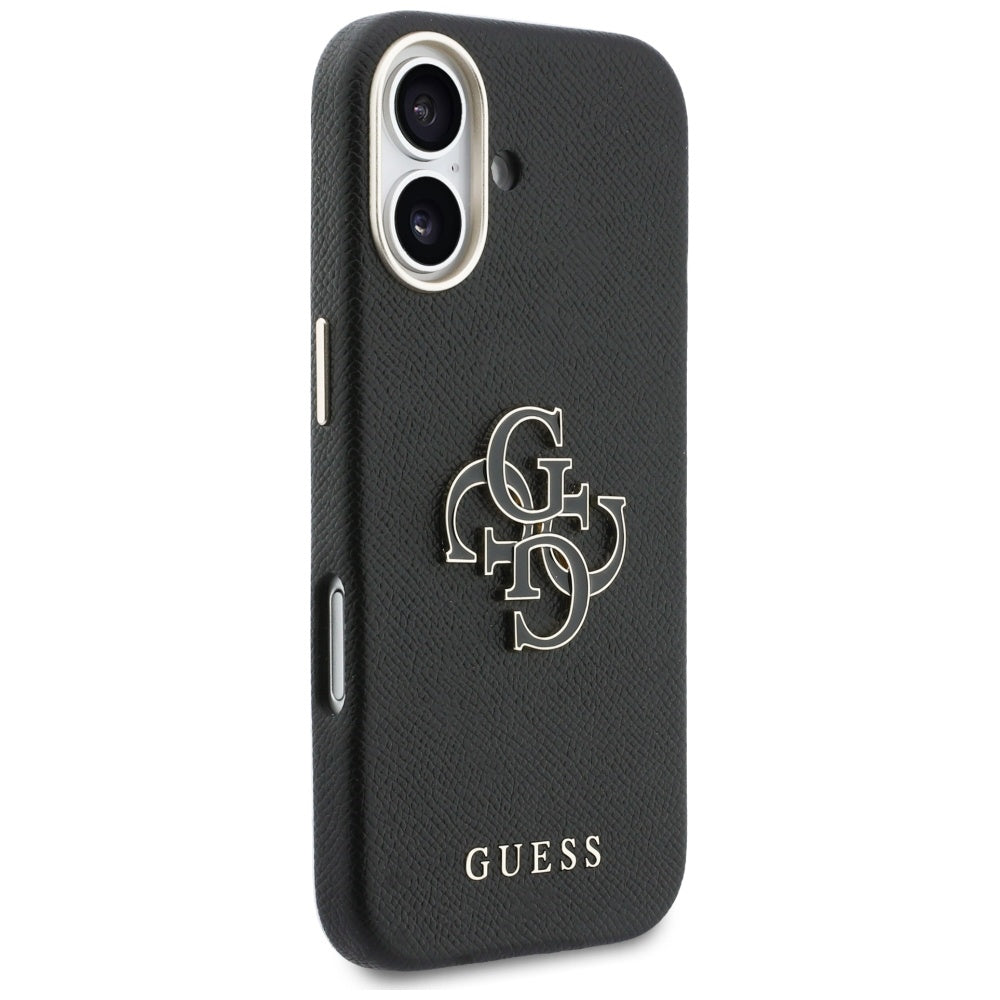Case for Apple iPhone 17, Guess, Resin Logo, Black
