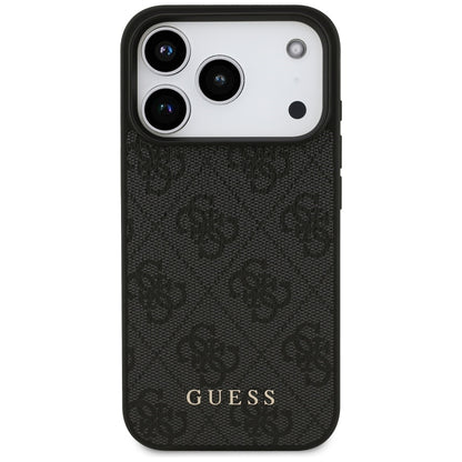 Custodia per Apple iPhone 17 Pro, Guess, 4G Classic, Nera